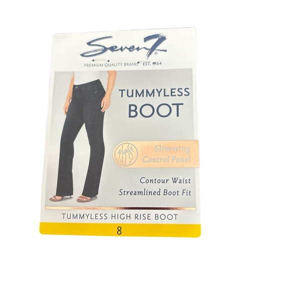 Seven7jeans, TummyLess Boot Cut, NWT, Size 8, Cotton/Polyester/Spandex - Picture 5 of 8